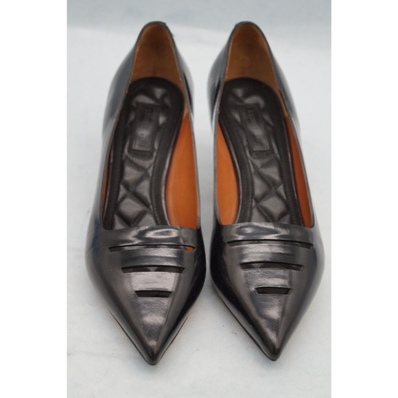 CELINE BLACK POINTY PUMP LEATHER SHOES SIZE 36 - Picture 2 of 14